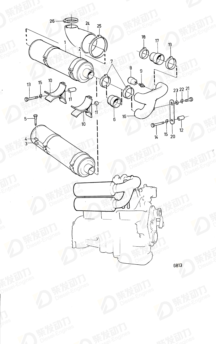 VOLVO Sleeve 470470 Drawing